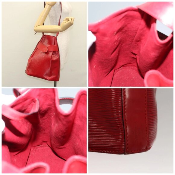 LOUIS VUITTON Epi Sac Depaule PM Shoulder Bag Red - Picture 16 of 16